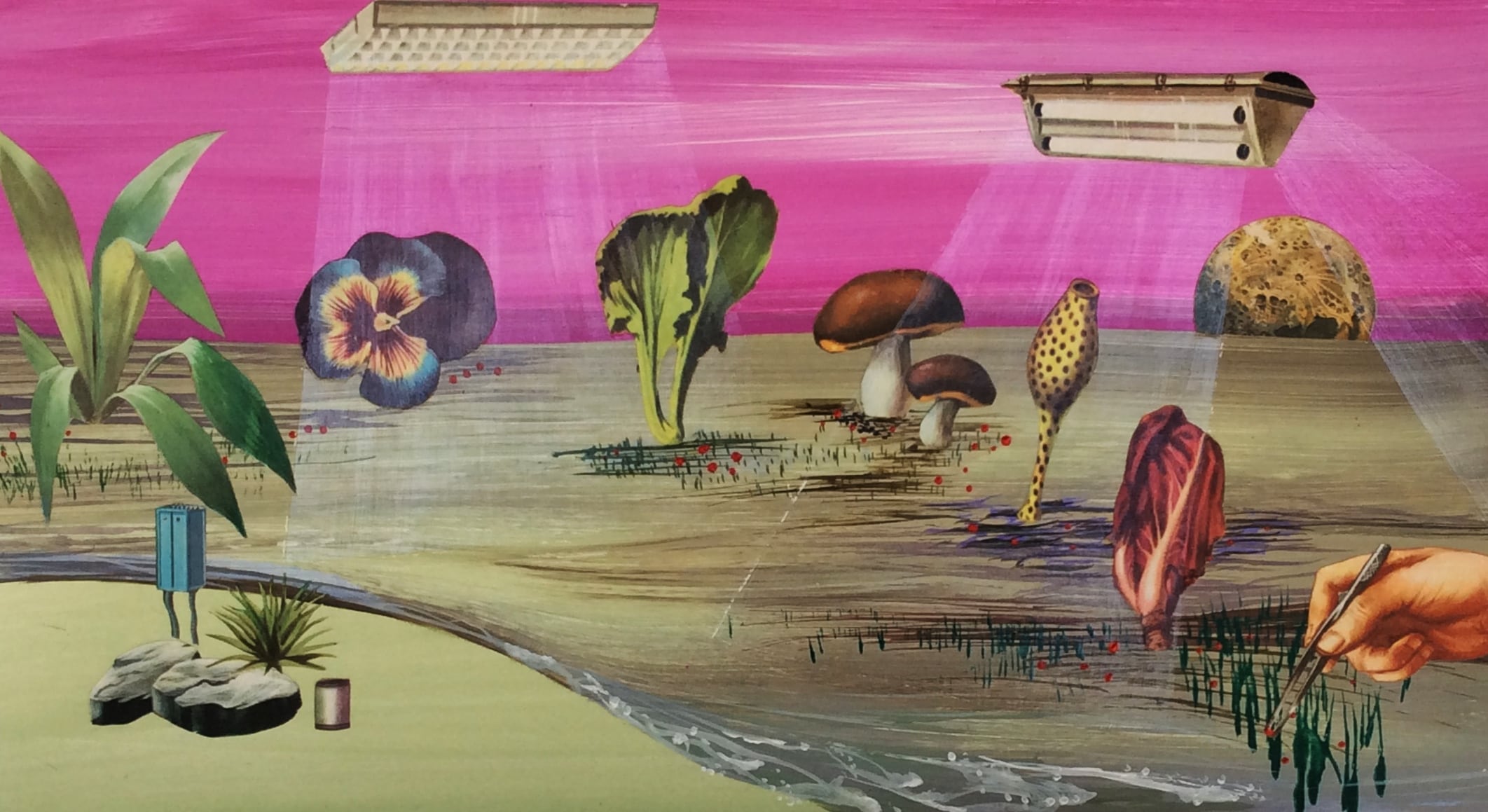 Un cuadro de Horacio Occhi: posible postal del futuro 