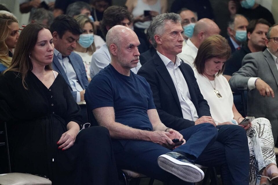 María Eugenia Vidal, Horacio Rodríguez Larreta, Mauricio Macri y Patricia Bullrich, juntos.
