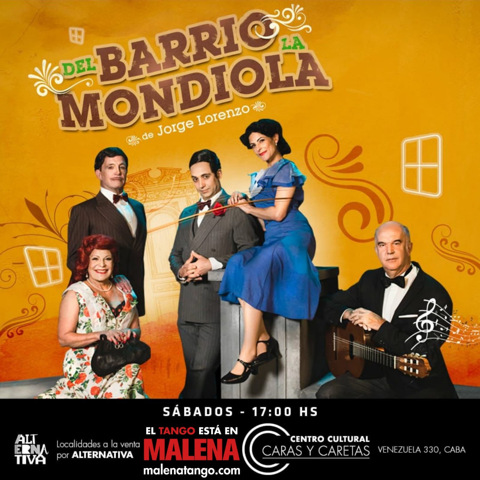 Humor, tangos y música en vivo, en una propuesta sin igual.