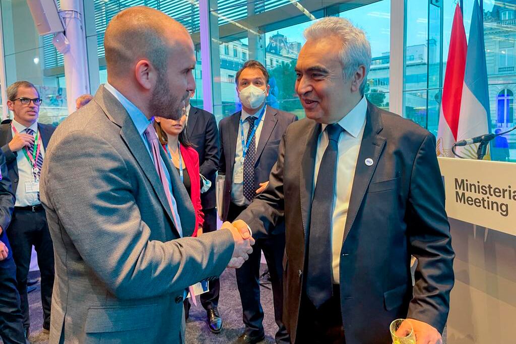 Guzmán, durante el acto en París. 