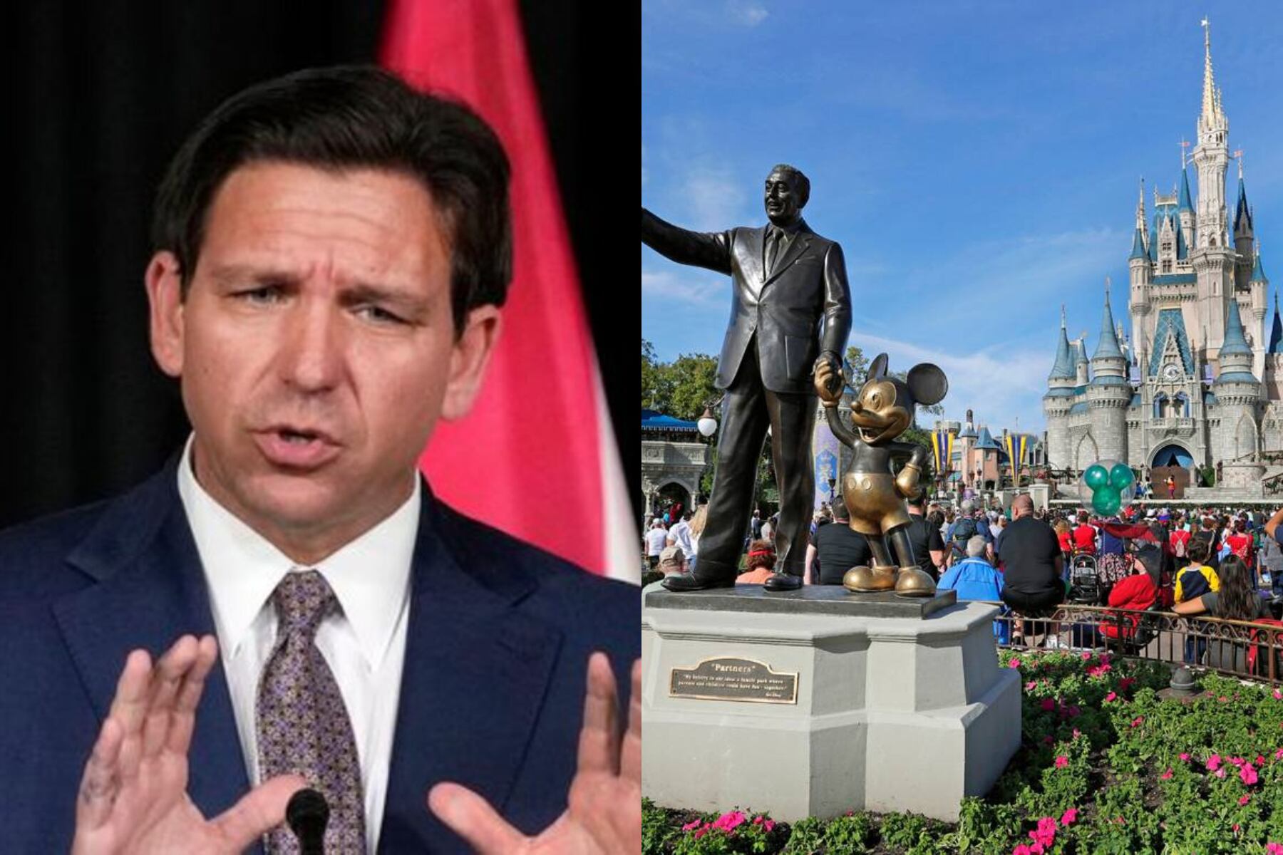La disputa entre DeSantis y Disney se enmarca en la batalla emprendida por el gobernador contra políticos, profesores y empresas a los que acusa de imponer su ideología progresista.