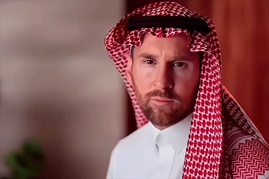 Messi y la publicidad para la marca Sayyar de Arabia Saudita