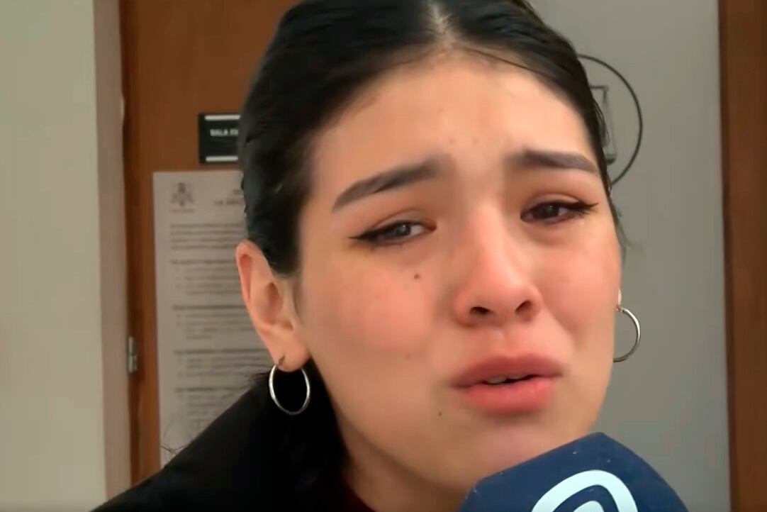 Martina, la novia del joven asesinado.