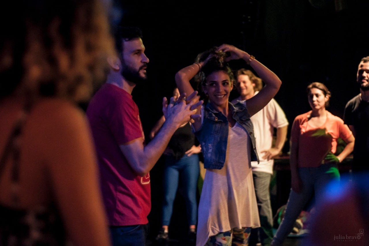 Bruno Tombari y Rocío Lequio, de la milonga La Mandrilera.