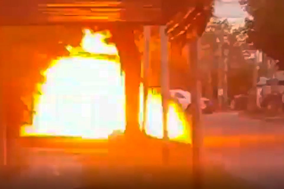 El momento de la explosión