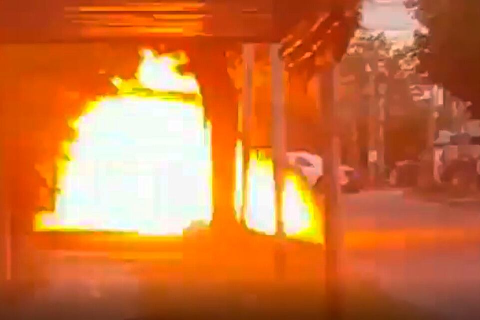 El momento de la explosión