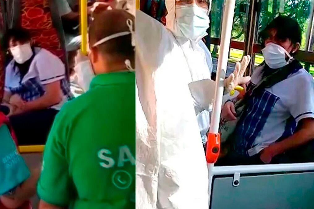 La mujer que tosía disparó las alarmas en el colectivo de la 67.