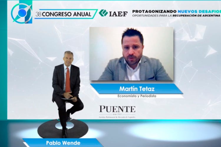 Tetaz habló hace pocas semanas en el Congreso del Instituto Argentino de Ejecutivos de Finanzas.