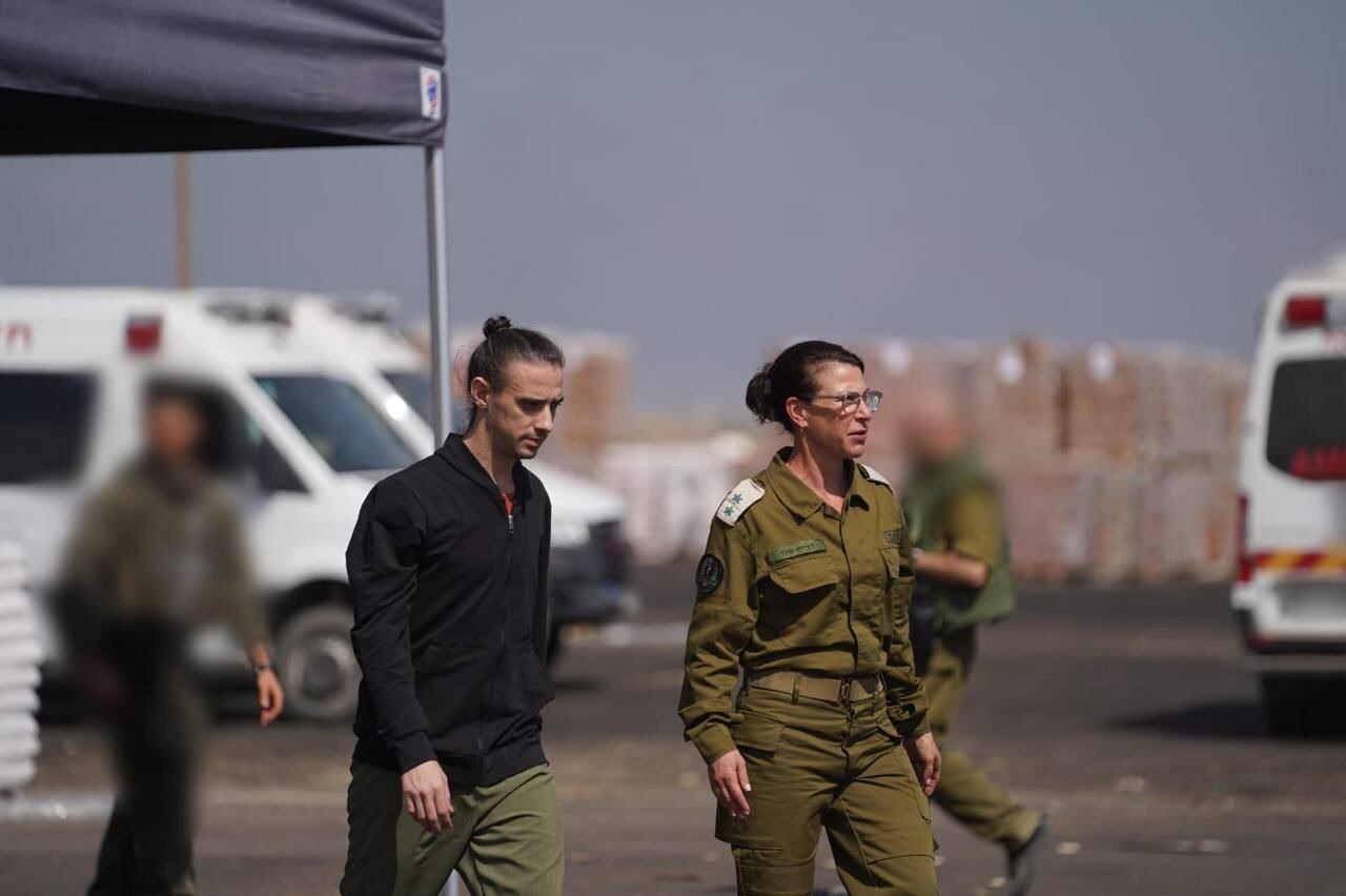 Ariel Cunio (35), tras ser liberado