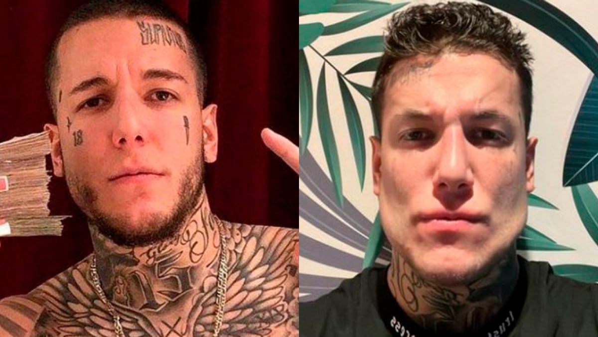 Alex Caniggia: antes y después. ¿De incel a chad?