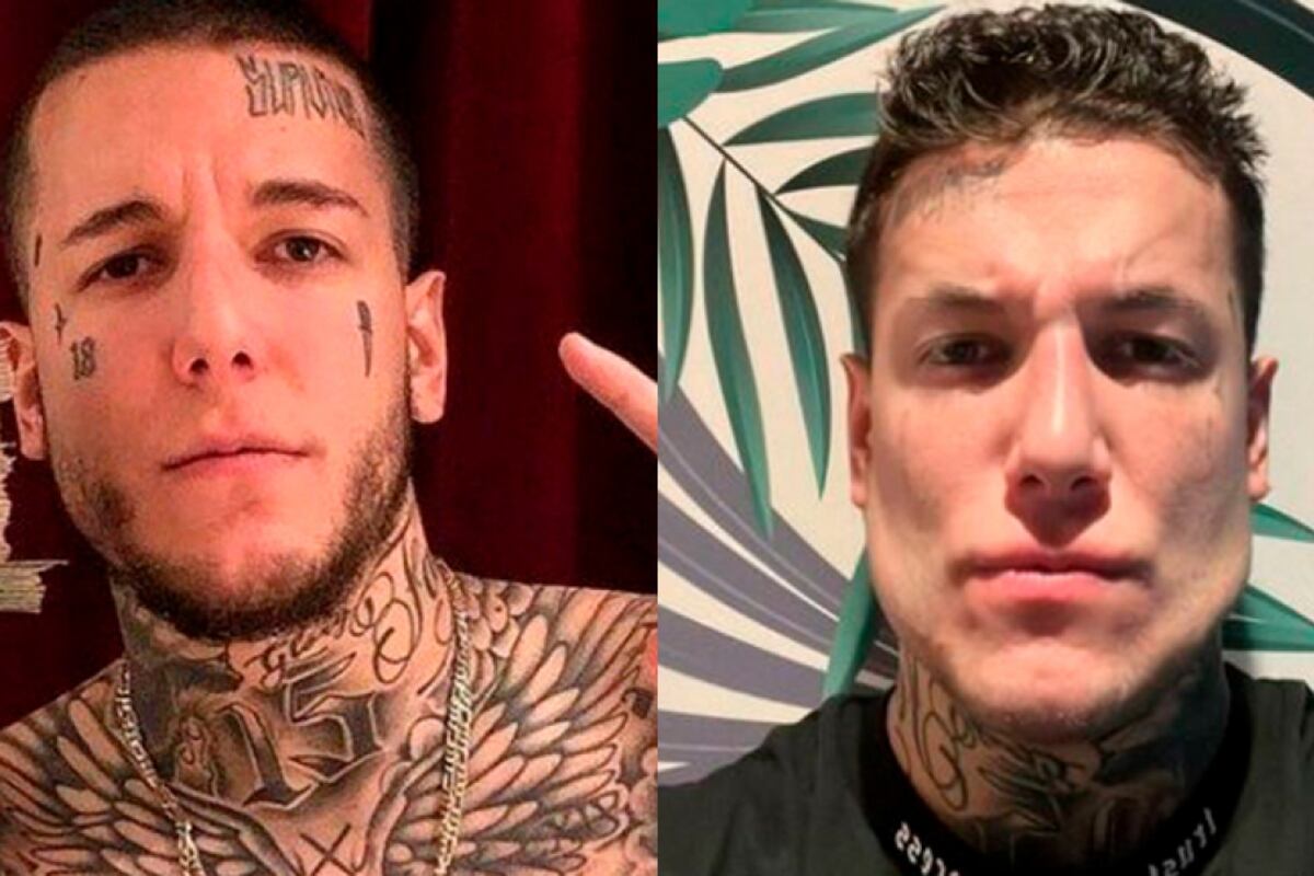Alex Caniggia: antes y después. ¿De incel a chad?