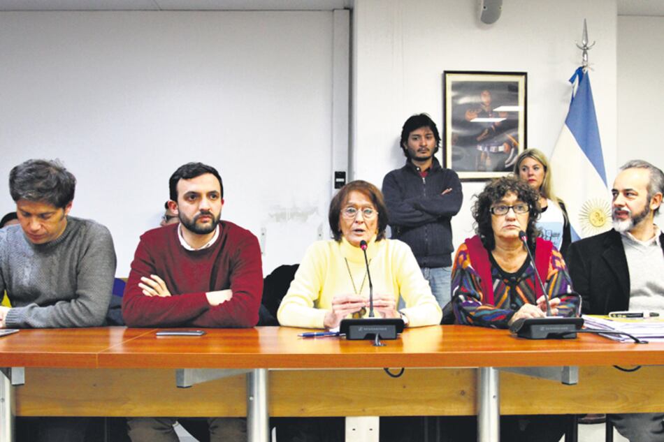 Axel Kicillof, Leonardo Grosso, Alcira Argumedo, Sonia Alesso y Eduardo López.