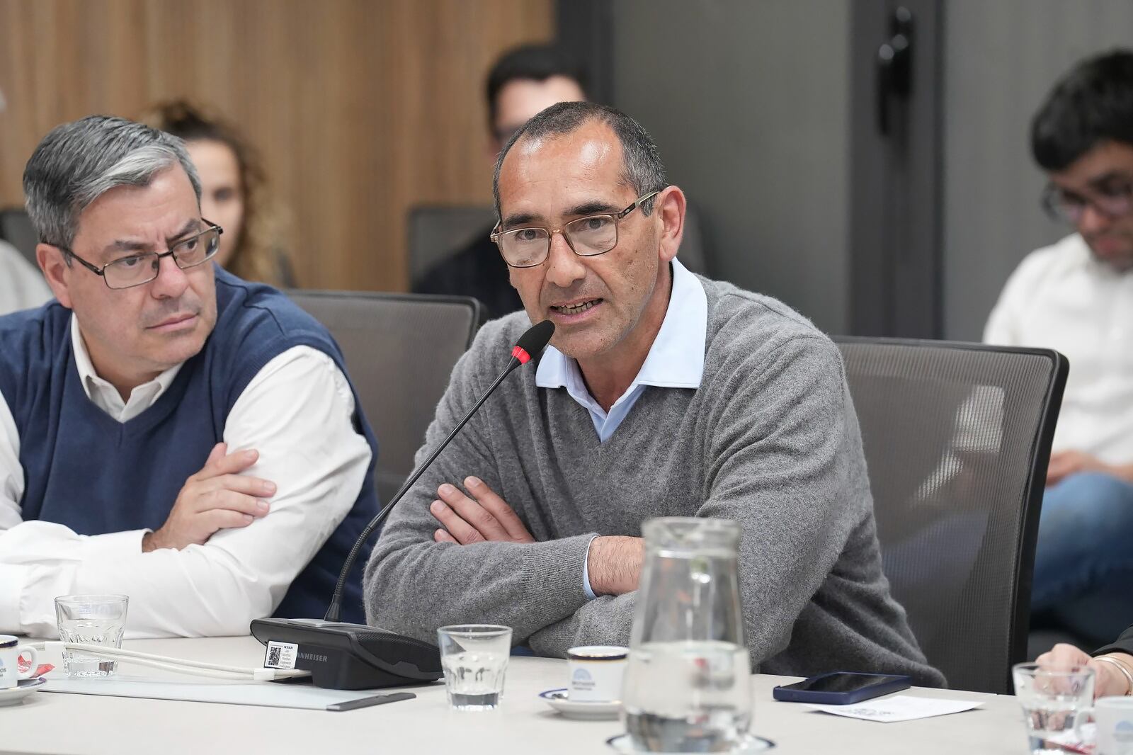 Nelson Sombra durante su exposición en el Congreso.