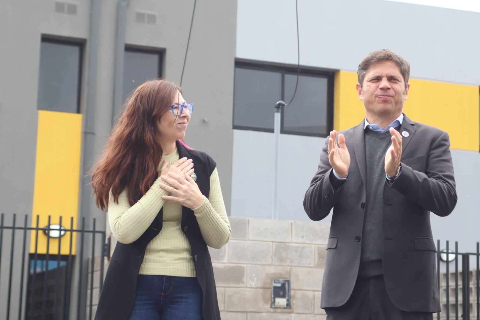 Silvina Batakis junto al gobernador Kicillof, en Avellaneda. 