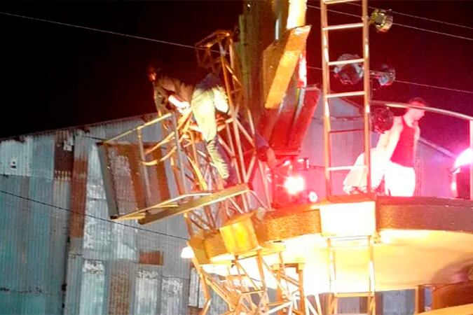 Incidente en el backstage del Carnaval