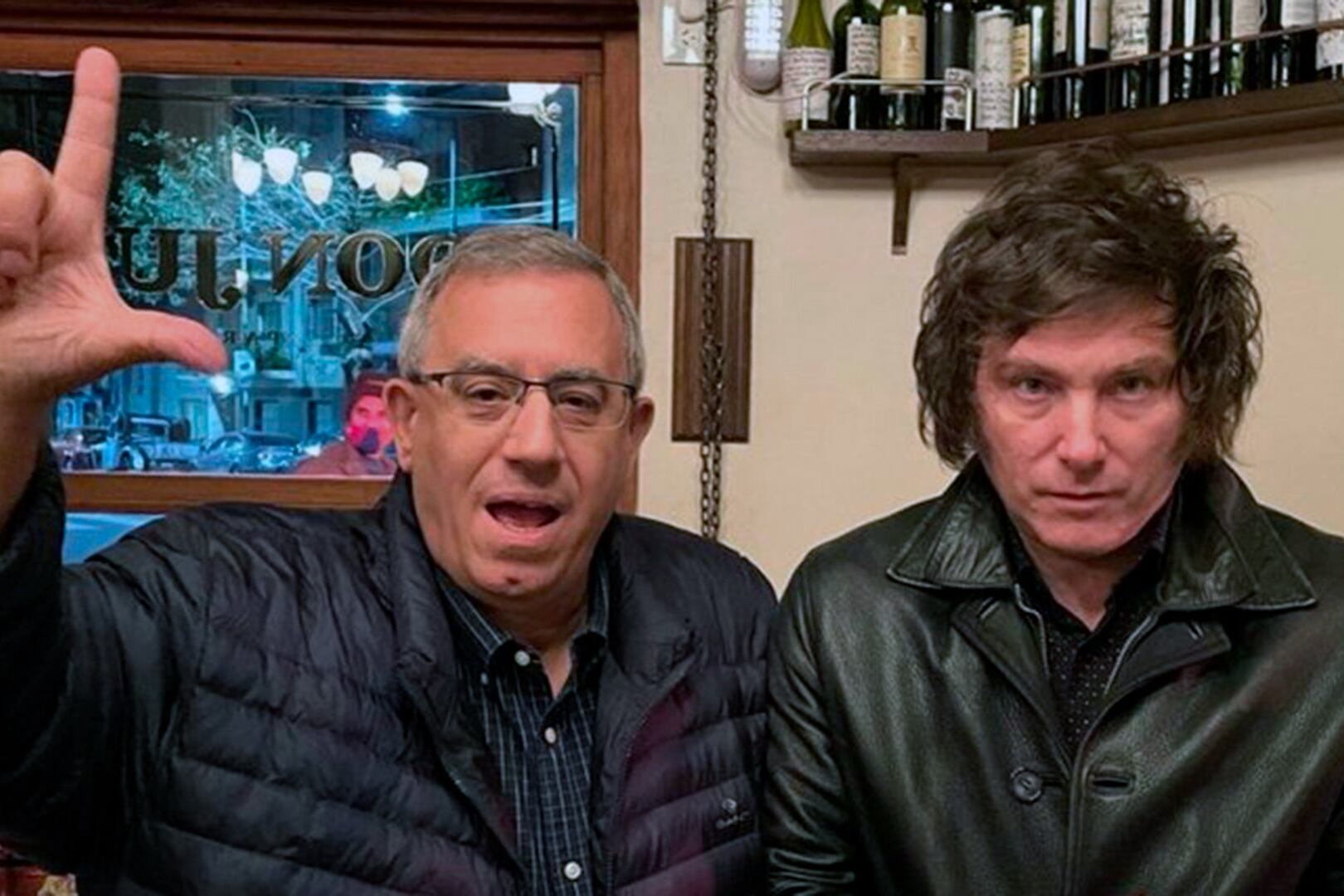 Javier Milei y Carlos Maslatón, viejos tiempos.