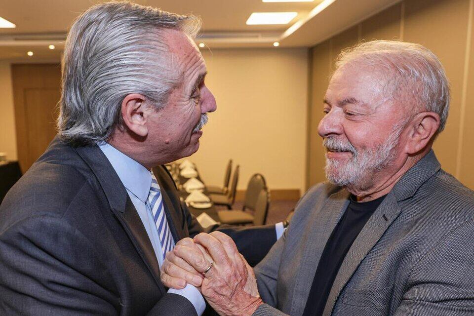 Alberto Fernández y Lula da Silva, los presidentes de Argentina y Brasil respectivamente. 