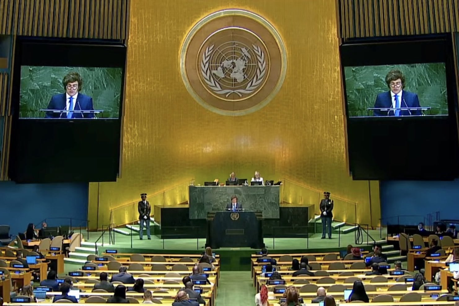 Javier Milei cuestionó a la ONU y volvió a rendirle tributo a Donald Trump.