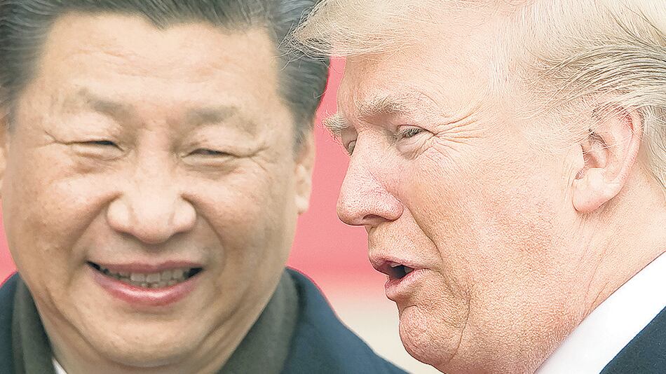 Los presidentes Xi Jinping (República Popular China) y Donald Trump (Estados Unidos).