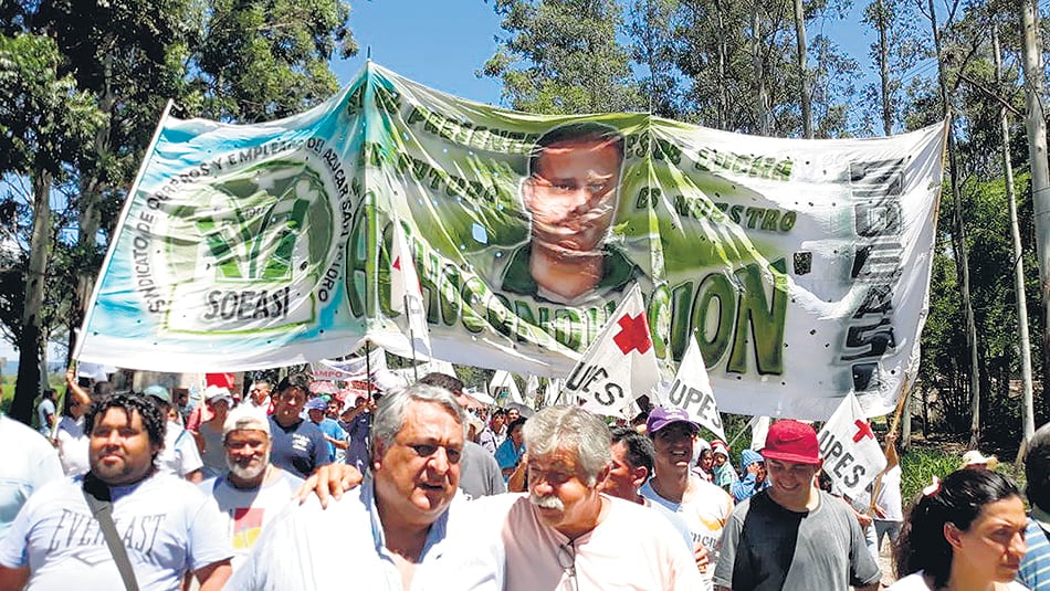 La marcha concluyó en General Güemes, el departamento más golpeado.