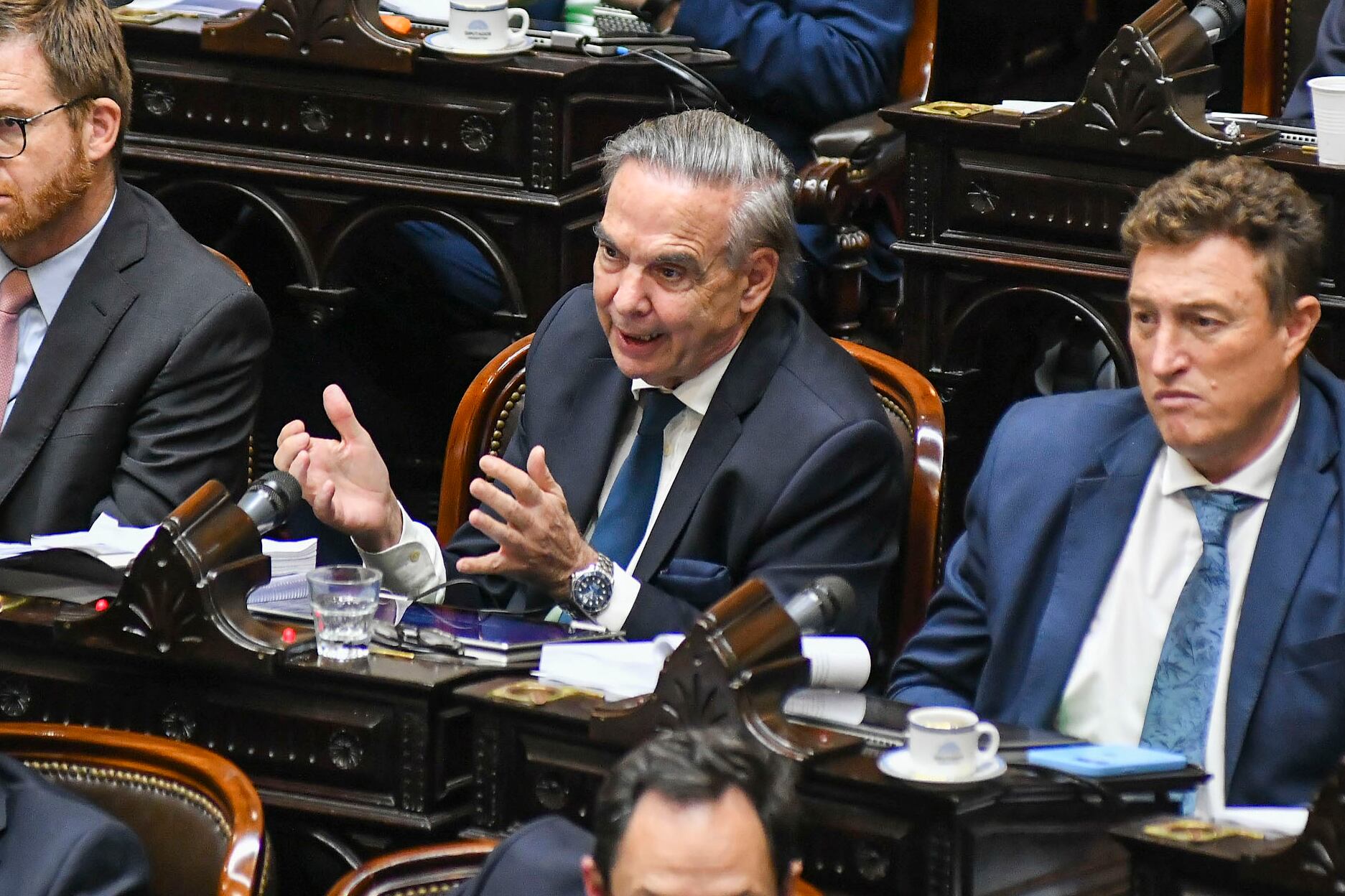 Miguel Pichetto, enfrentado a los "modos" de Milei.