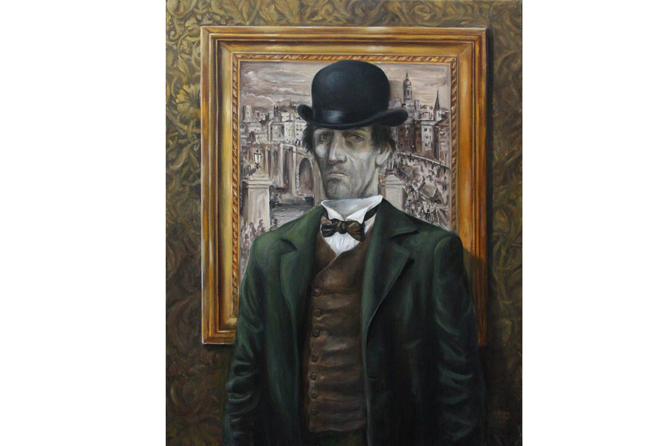 "Retrato de Enoch Soames", del dibujante argentino Lautaro Fiszman.