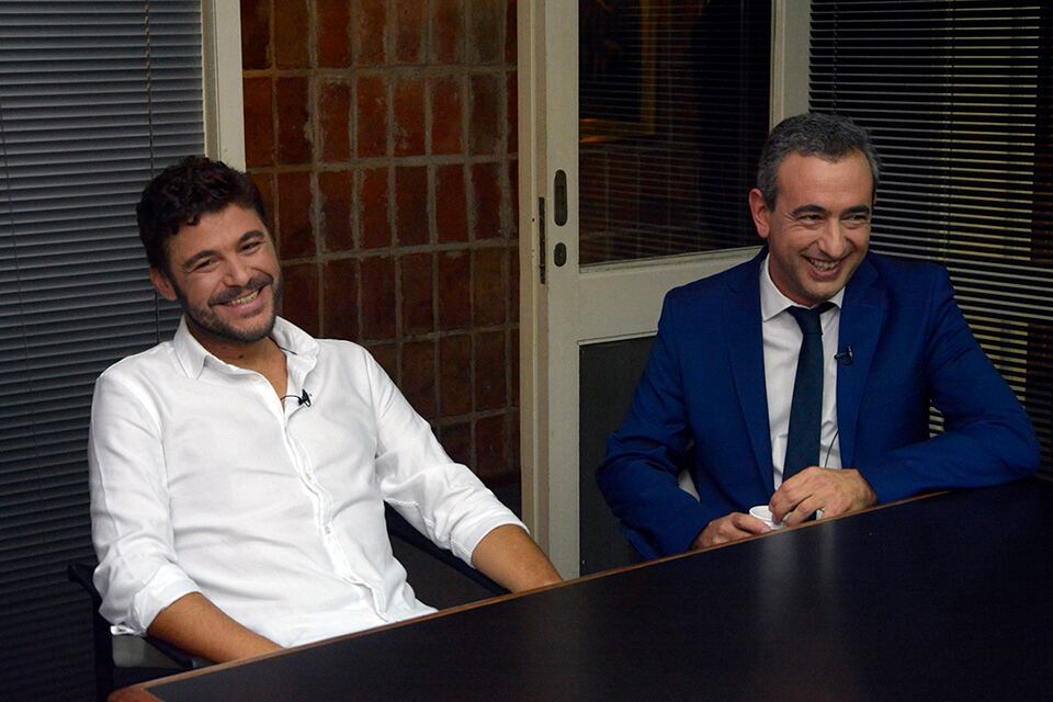 MOnteverde y Javkin en el debate de 2019.