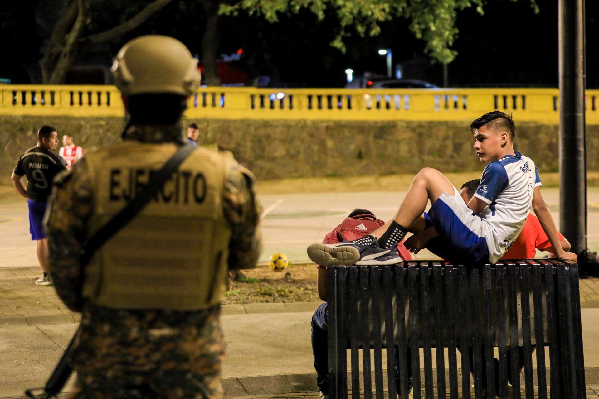 Despliegue militar en San Salvador, el 30 de julio / Twitter de Nayib Bukele