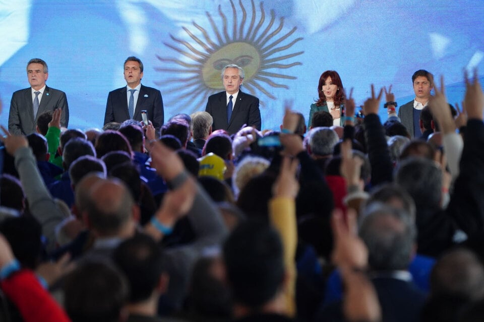 La inauguración del Gasoducto Néstor Kirchner.
