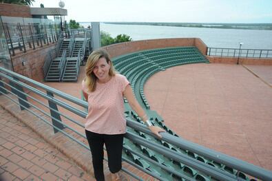 Lila Siegrist, subsecretaria de Industrias Culturales y Creativas, en el nuevo espacio.