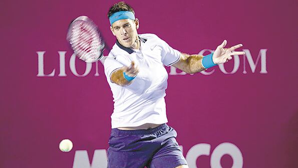 Del Potro no tuvo que esforzarse mucho para dejar en el camino a Gerasimov.