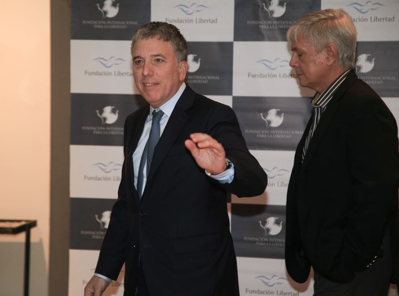 Dujovne asistió a la cena de la Fundación Libertad. 