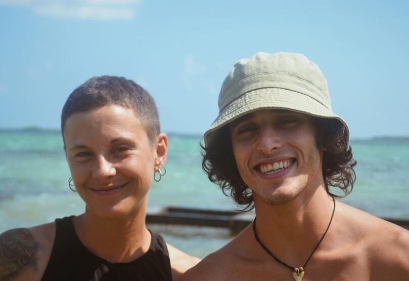 Benjamín Gamond y Macarena Elía González semanas antes del brutal ataque. (Foto: @benjagamond)