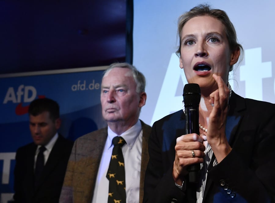 Alice Weidel y Alexander Gauland, los líderes del ultraderechista AfD.