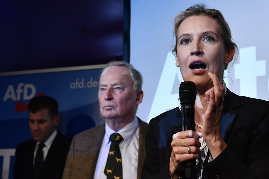 Alice Weidel y Alexander Gauland, los líderes del ultraderechista AfD.