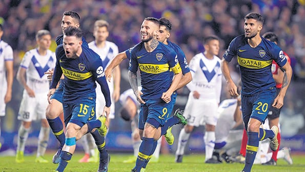 Todo Boca festeja el pase a las semifinales.