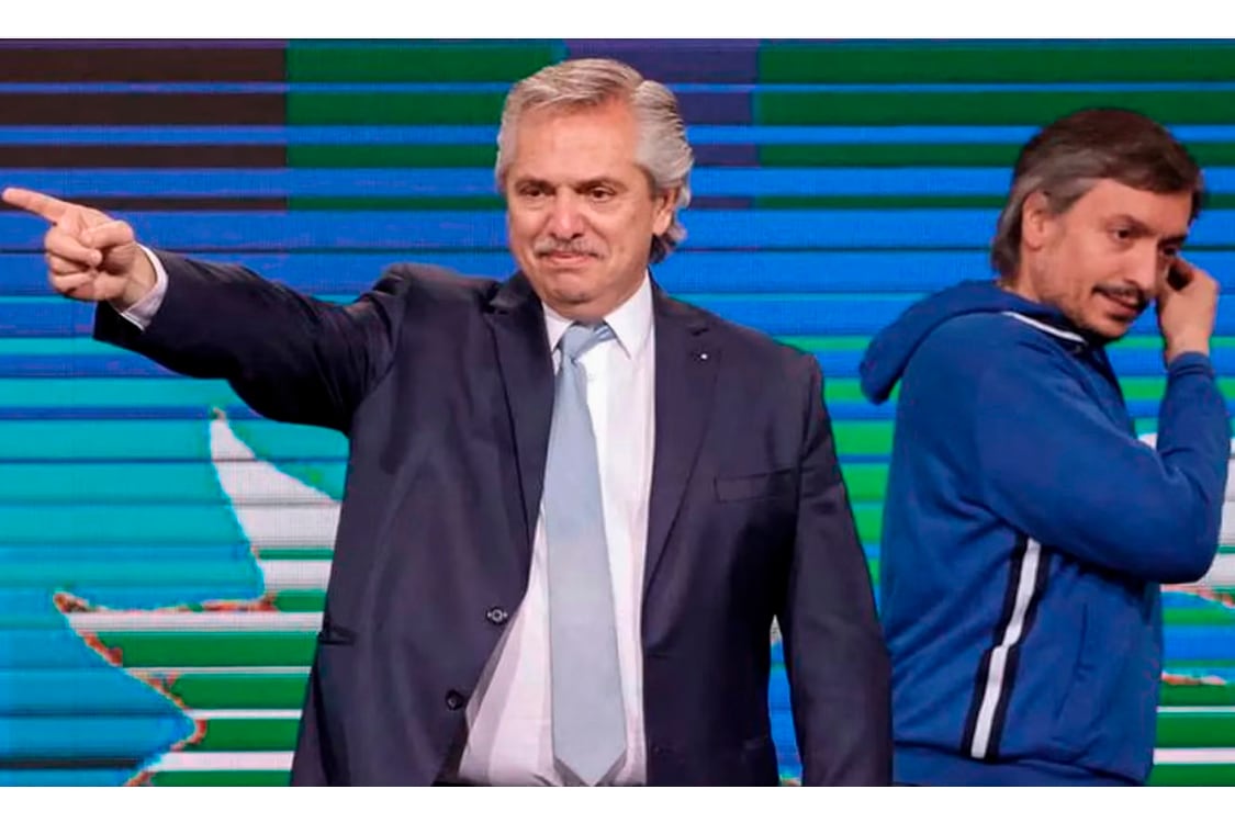 Alberto Fernández y Máximo Kirchner, definitivamente distanciados.