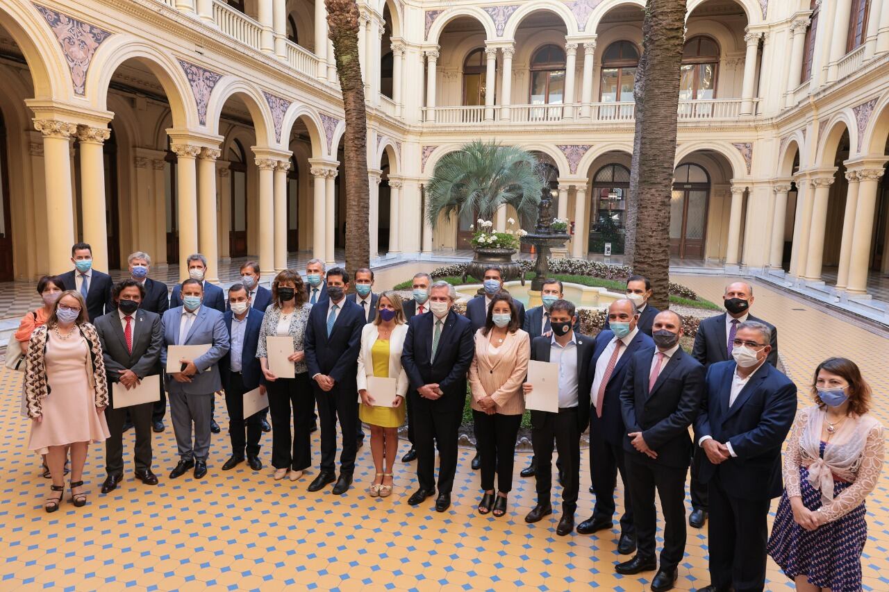 Alberto Fernández recibió a gobernadores de todo el país en la Casa Rosada.