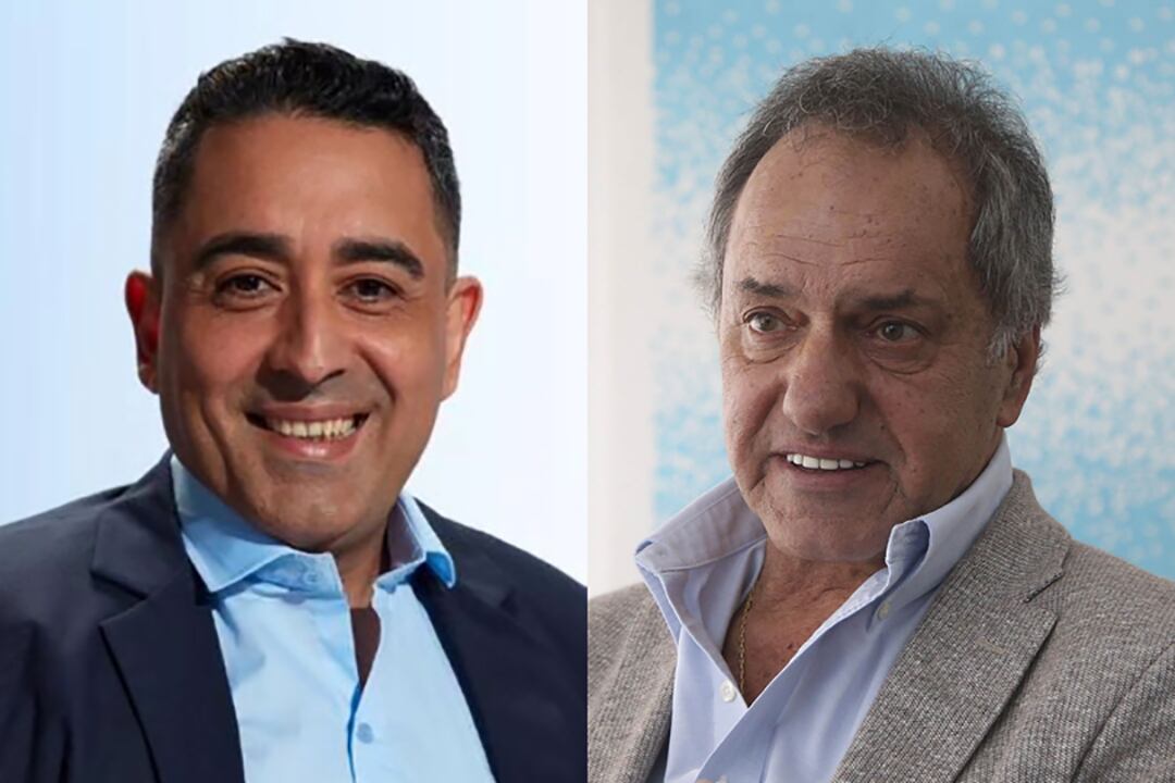 El diputado Alberto Arrúa y el ministro Daniel Scioli.