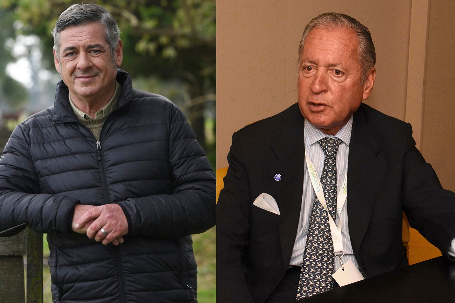 Nicolás Pinto en la Rural y Daniel Funes de Rioja en la UIA.