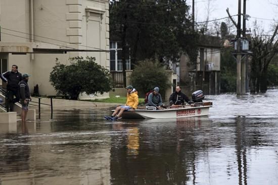 Las inundaciones afectaron el norte de la provincia.