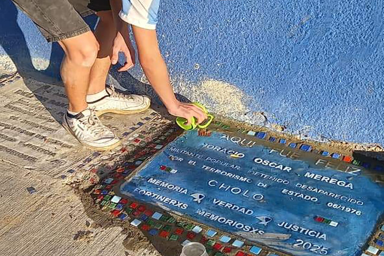 La baldoza correspondiente a Horacio "Cholo" Merega