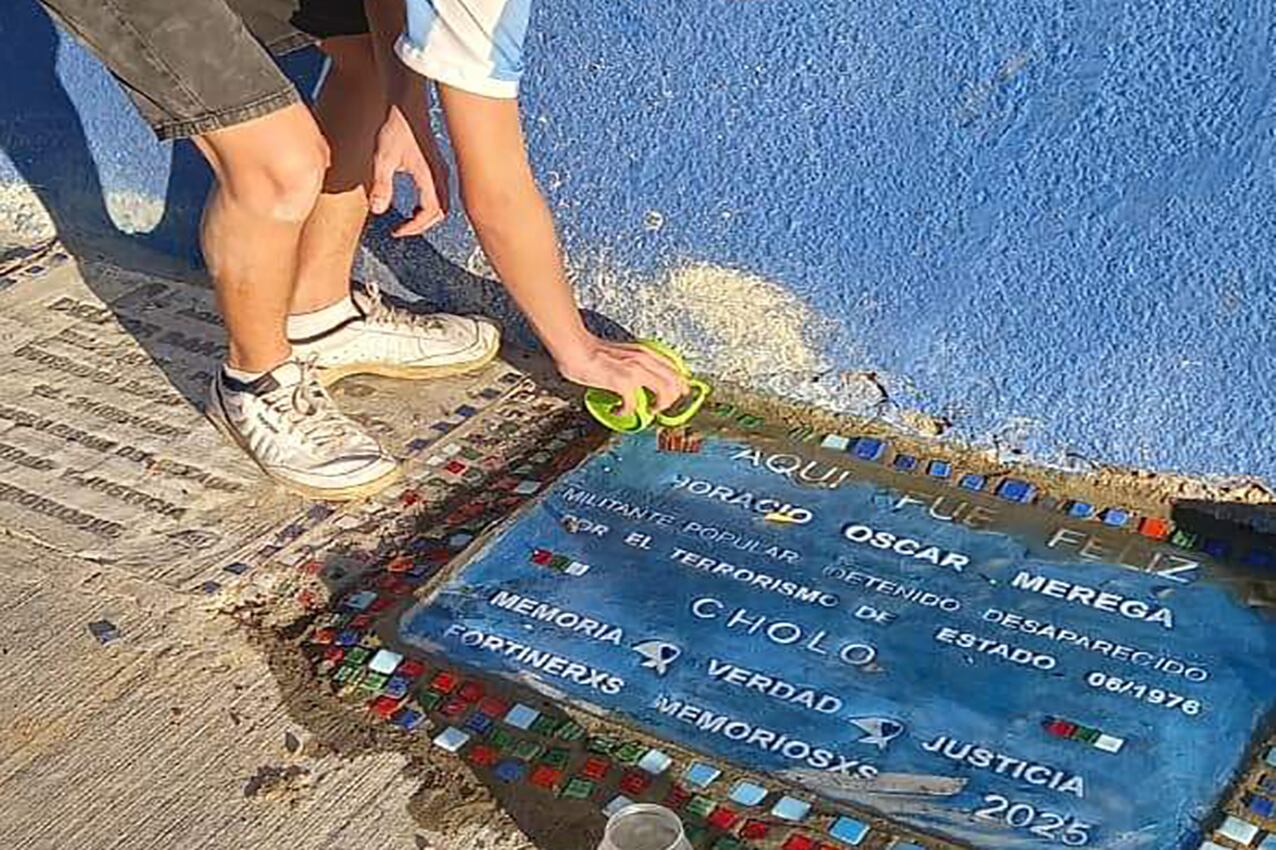 La baldoza correspondiente a Horacio "Cholo" Merega