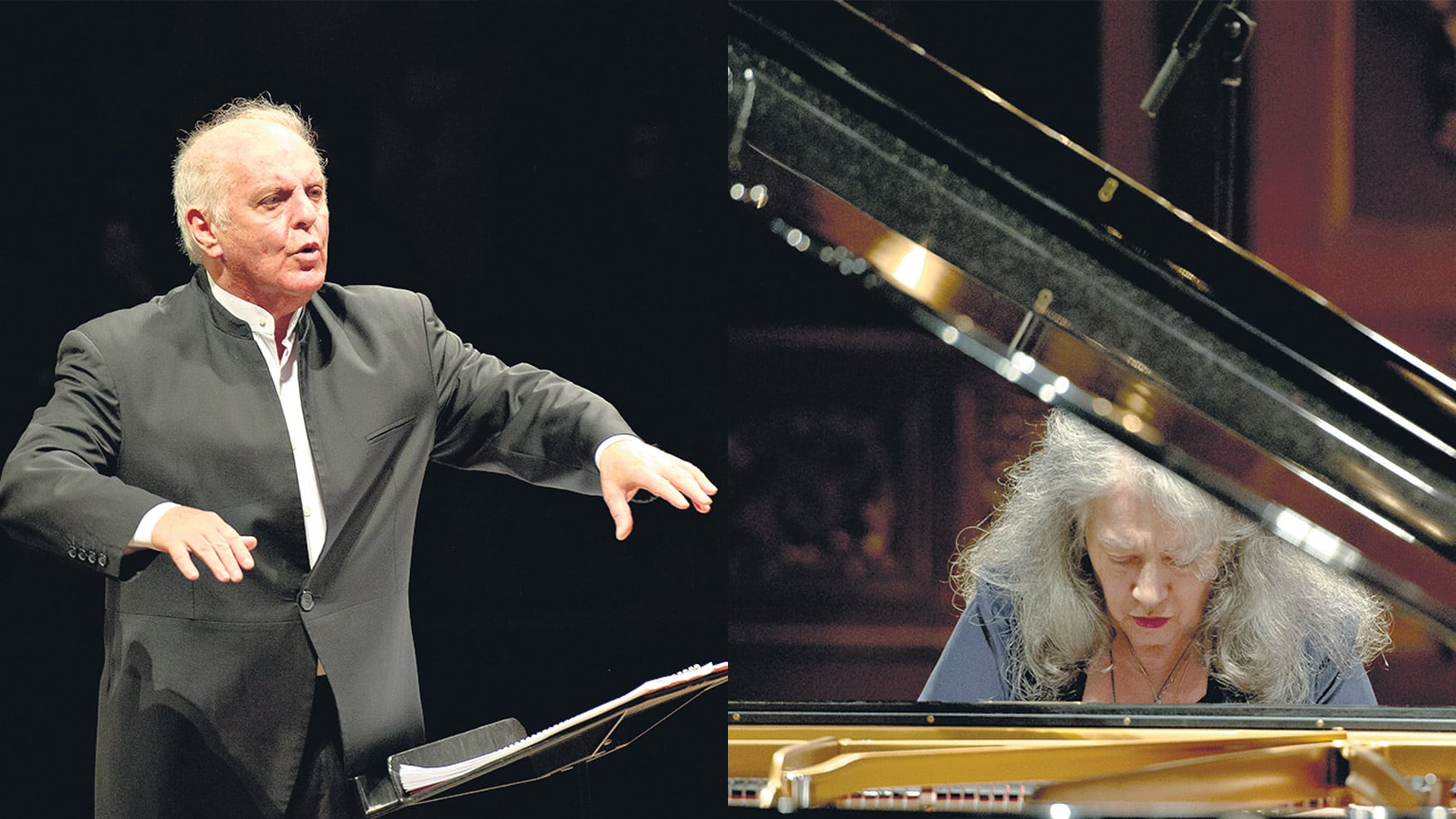 Antes del concierto en el Colón, Barenboim y Argerich brindarán uno gratuito en la plaza contigua.