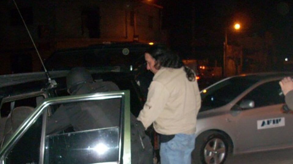 Carlos Villalba en el allanamiento de 2013