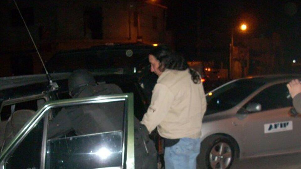 Carlos Villalba en el allanamiento de 2013