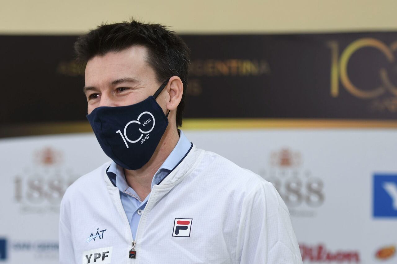 Guillermo Coria, capitán del equipo argentino de Copa Davis.