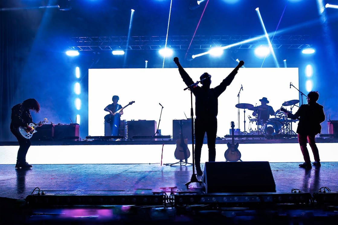 Los Bunkers durante su gira