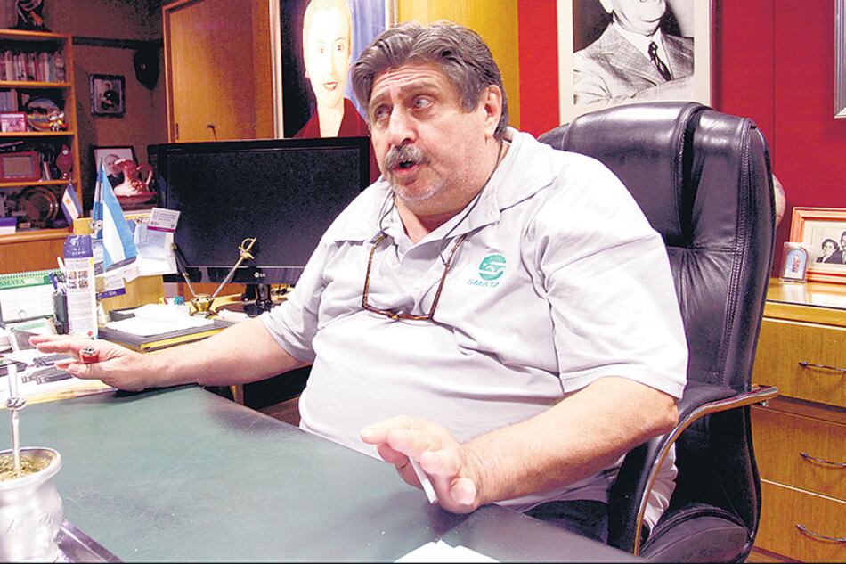 Ricardo Pignanelli, titular del sindicato de mecánicos donde se realizó la reunión de gremialistas.