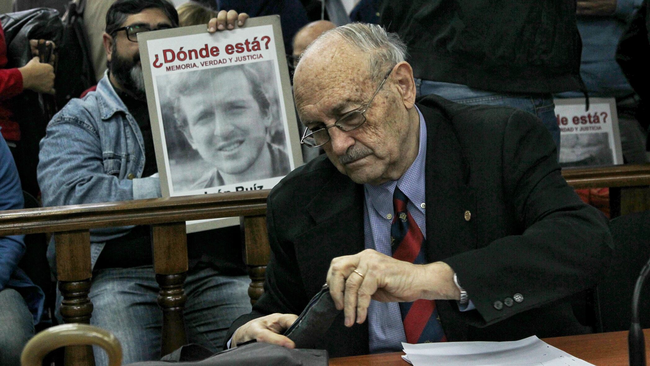 El general retirado Alfredo Arrillaga es juzgado por el asesinato de José Díaz, militante del MTP.